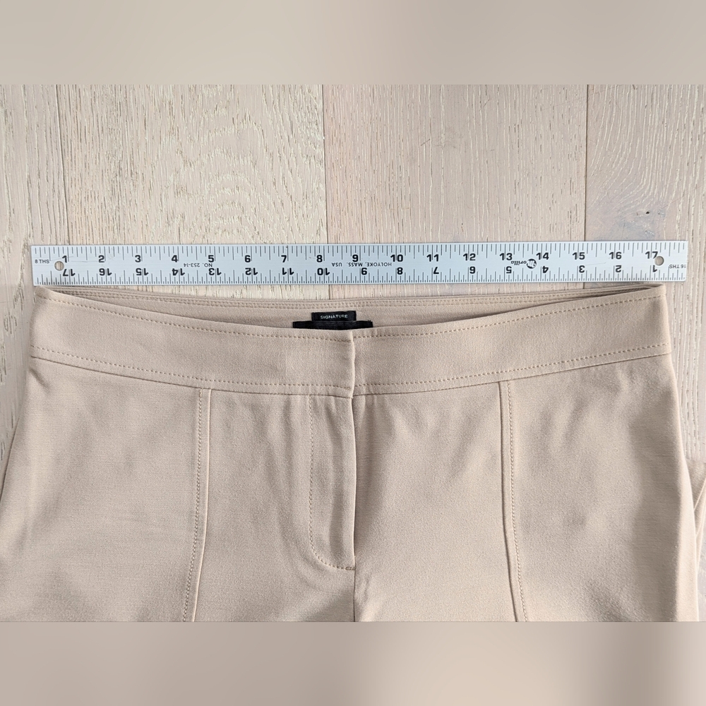 TALBOTS Signature Beige Ponte Ankle Pants, Size 10 - Picture 7 of 9